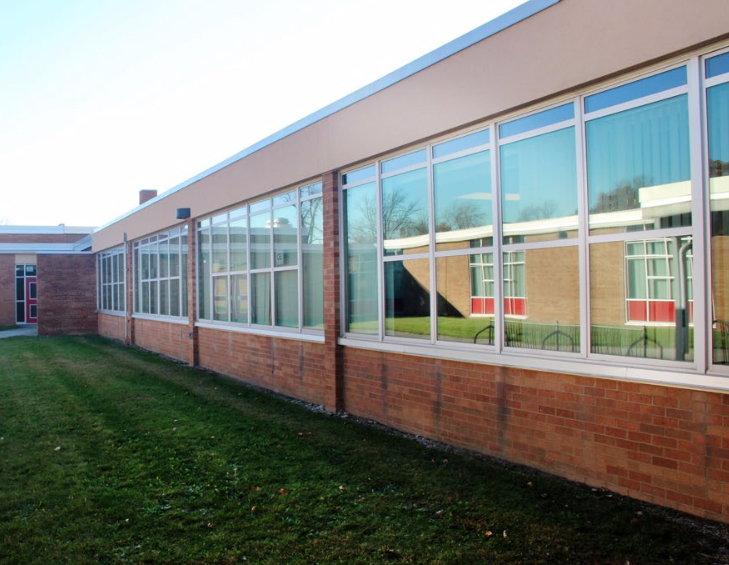 Milan Middle School: Interior/Exterior Repair - Project Highlights - Stenco Construction - milan1