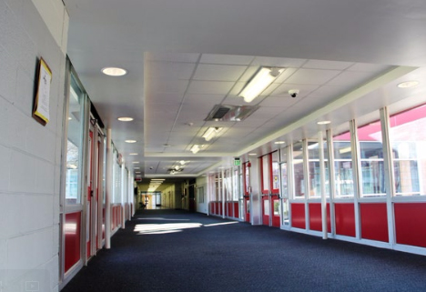 Milan Middle School: Interior/Exterior Repair - Project Highlights - Stenco Construction - milan2